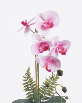 Artificial Flower 30*18*47cm Phalaenopsis  in PP pot GS-76325014 2026May 3,000+ sqm showroom with thousands of artificial flowers, plants & trees ready for global sourcing.