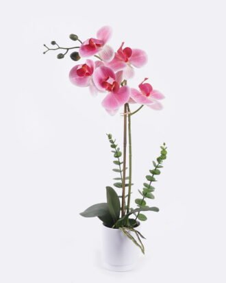 Artificial Flower 27*16*46cm Phalaenopsis  in PP pot GS-76325018 2026May 3,000+ sqm showroom with thousands of artificial flowers, plants & trees ready for global sourcing.
