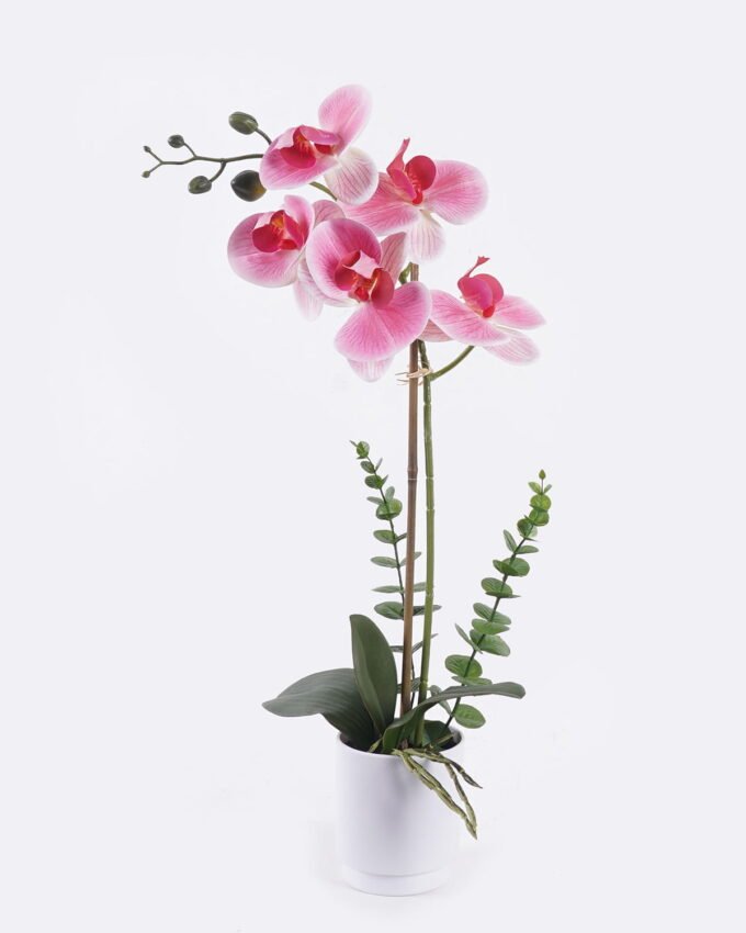 Artificial Flower 27*16*46cm Phalaenopsis  in PP pot GS-76325018 2026May 3,000+ sqm showroom with thousands of artificial flowers, plants & trees ready for global sourcing.