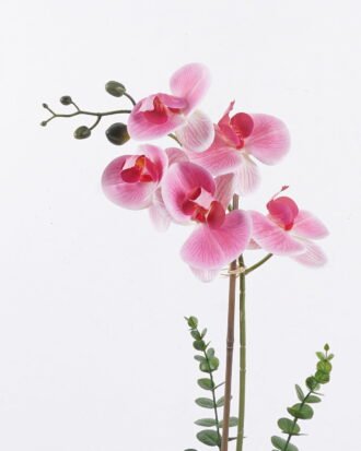 Artificial Flower 27*16*46cm Phalaenopsis  in PP pot GS-76325018 2026May 3,000+ sqm showroom with thousands of artificial flowers, plants & trees ready for global sourcing.