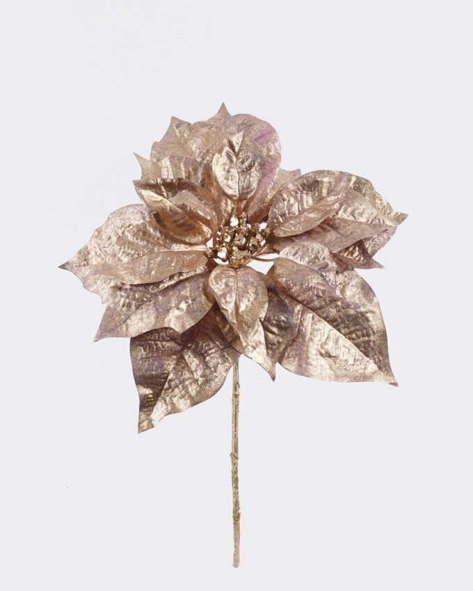 Artificial Flower 23*12*34cm Poinsettia single stem GS-15425083-Z1 2026Mar YeahFlower is one of Chinese leading OEM manufacturers and exporters , supplying the silk flowers, wholesale artificial trees