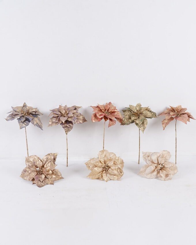 Artificial Flower 23*12*34cm Poinsettia single stem GS-15425083 2026Mar YeahFlower is one of Chinese leading OEM manufacturers and exporters , supplying the silk flowers, wholesale artificial trees