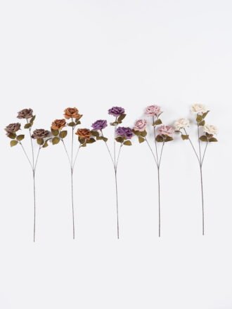 Artificial Flower 15*9*70cm Rose *3 single stem GS-71625029-K1 2026May 3,000+ sqm showroom with thousands of artificial flowers, plants & trees ready for global sourcing.