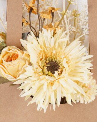 Artificial Flower 25*35cm Rose Chrysanthemum in PaPer wrap GS-57925001-Y1 2026Apr YeahFlower is one of Chinese leading OEM manufacturers and exporters , supplying the silk flowers, wholesale artificial trees