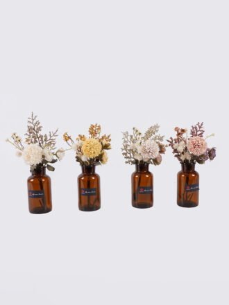 Artificial Flower 16*16*34cm Rose Chrysanthemum in glass bottle GS-57925008-Y1 2026Apr 3,000+ sqm showroom with thousands of artificial flowers, plants & trees ready for global sourcing.