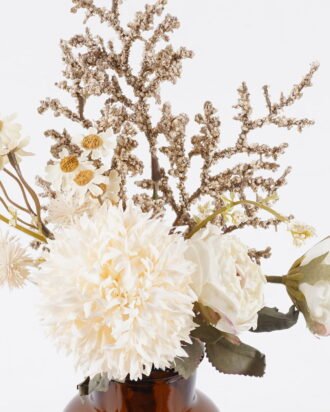 Artificial Flower 15*15*28cm Rose Chrysanthemum in glass bottle GS-57925009 2026Apr YeahFlower is one of Chinese leading OEM manufacturers and exporters , supplying the silk flowers, wholesale artificial trees