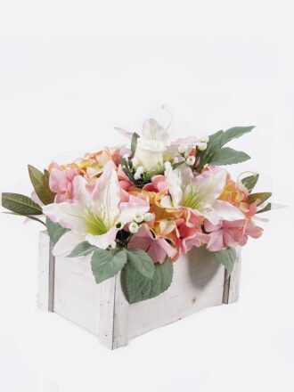 Artificial Flower 29*23*27cm Rose arrangement in wooden box GS-03325080 2026Mar 3,000+ sqm showroom with thousands of artificial flowers, plants & trees ready for global sourcing.