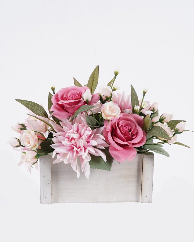 Artificial Flower 36*25*29cm Rose Lily arrangement in wooden box GS-03325083 2026Mar YeahFlower is one of Chinese leading OEM manufacturers and exporters , supplying the silk flowers, wholesale artificial trees