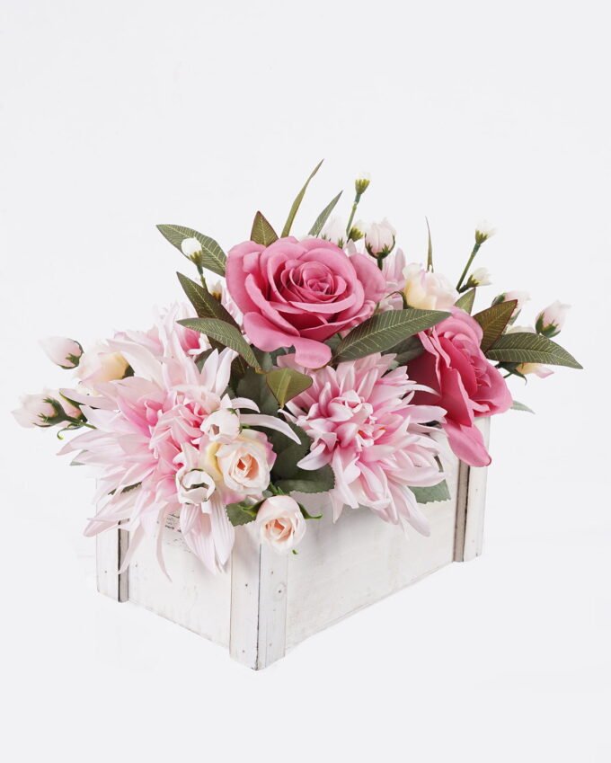 Artificial Flower 36*25*29cm Rose Lily arrangement in wooden box GS-03325083 2026Mar YeahFlower is one of Chinese leading OEM manufacturers and exporters , supplying the silk flowers, wholesale artificial trees