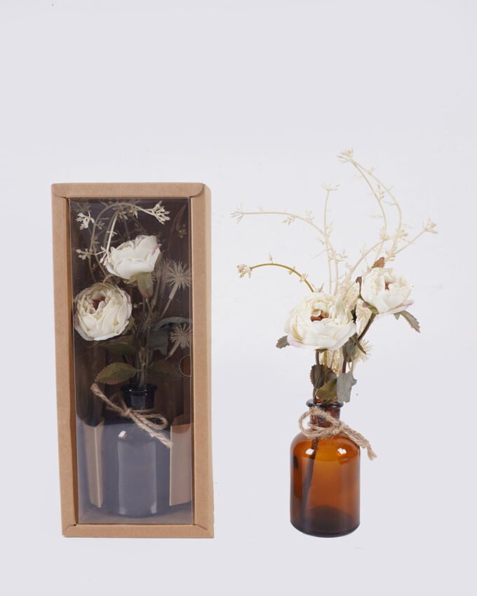 Artificial Flower 11*11*27cm Rose in PaPer wrap pot GS-57925023CT 2026Apr YeahFlower is one of Chinese leading OEM manufacturers and exporters , supplying the silk flowers, wholesale artificial trees