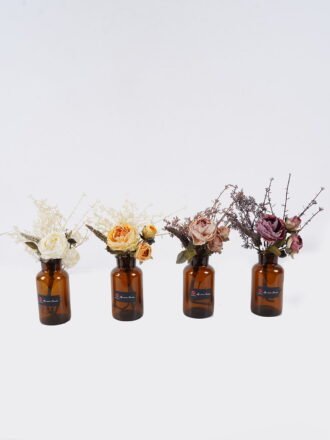 Artificial Flower 10*10*34cm Chrysanthemum in glass bottle GS-57925006-Y1 2026Apr 3,000+ sqm showroom with thousands of artificial flowers, plants & trees ready for global sourcing.
