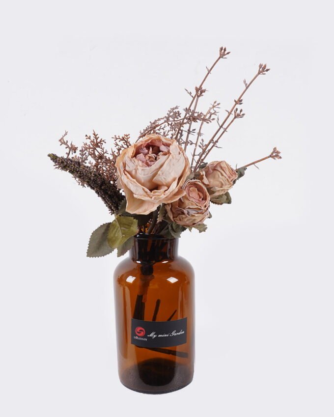 Artificial Flower 16*16*34cm Rose in glass bottle GS-57925007 2026Apr YeahFlower is one of Chinese leading OEM manufacturers and exporters , supplying the silk flowers, wholesale artificial trees