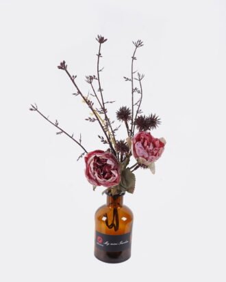 Artificial Flower 15*15*25cm Rose in glass bottle GS-57925012-P2 2026Apr YeahFlower is one of Chinese leading OEM manufacturers and exporters , supplying the silk flowers, wholesale artificial trees