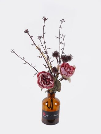 Artificial Flower 15*15*25cm Chrysanthemum in glass bottle GS-57925013 2026Apr 3,000+ sqm showroom with thousands of artificial flowers, plants & trees ready for global sourcing.
