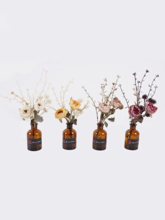 Artificial Flower 15*15*25cm Rose in glass bottle GS-57925012-P2 2026Apr 3,000+ sqm showroom with thousands of artificial flowers, plants & trees ready for global sourcing.