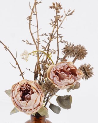 Artificial Flower 15*15*25cm Rose in glass bottle GS-57925012 2026Apr YeahFlower is one of Chinese leading OEM manufacturers and exporters , supplying the silk flowers, wholesale artificial trees