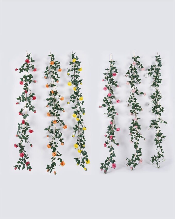 Artificial Flower 20*6*170cm Rose vine garland GS-67625001 2026Apr YeahFlower is one of Chinese leading OEM manufacturers and exporters , supplying the silk flowers, wholesale artificial trees