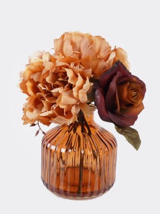 Artificial Flower 23*20*30cm Roses hydrangeas chrysanthemums in Glass ware GS-06925030 2026Mar 3,000+ sqm showroom with thousands of artificial flowers, plants & trees ready for global sourcing.