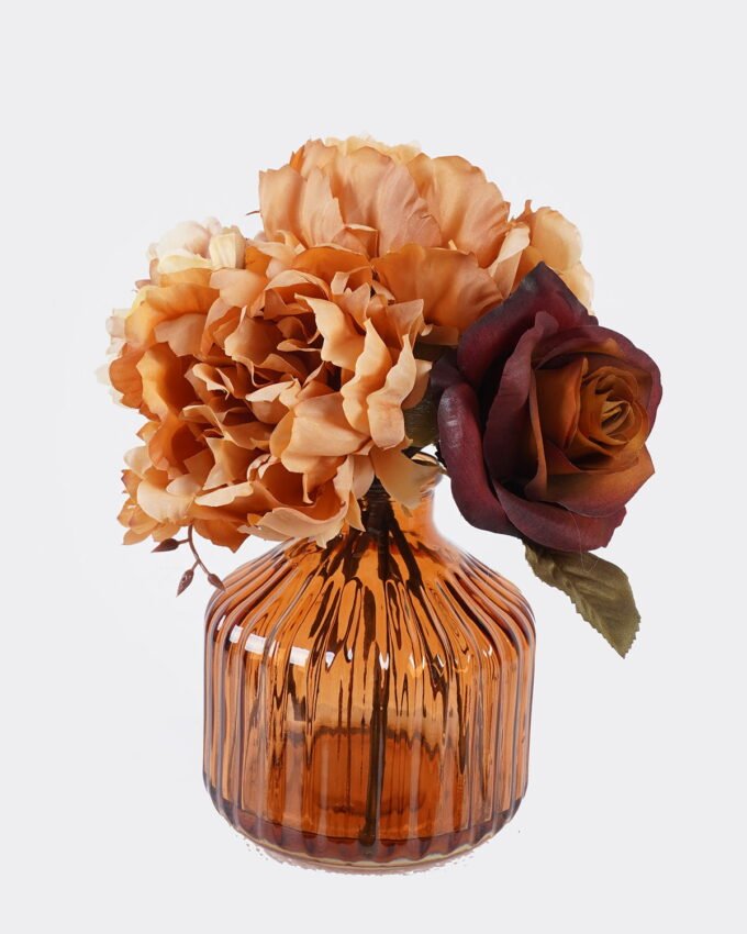Artificial Flower 23*18*24cm Roses Peony in Glass ware GS-06925031 2026Mar YeahFlower is one of Chinese leading OEM manufacturers and exporters , supplying the silk flowers, wholesale artificial trees