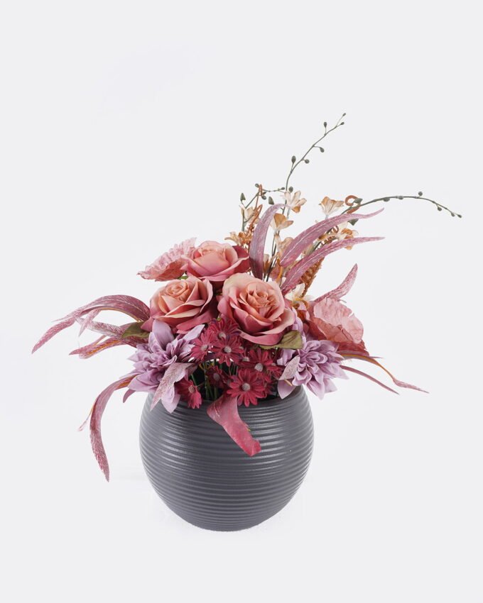 Artificial Flower 40*40*48cm Roses and dahlias in PP pot GS-06925038 2026Mar YeahFlower is one of Chinese leading OEM manufacturers and exporters , supplying the silk flowers, wholesale artificial trees