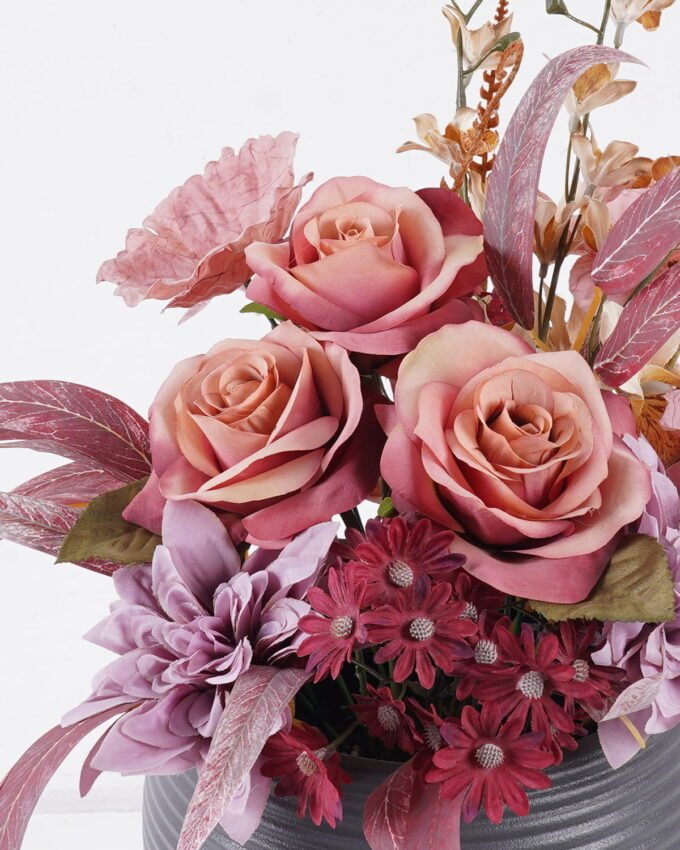 Artificial Flower 40*40*48cm Roses and dahlias in PP pot GS-06925038 2026Mar YeahFlower is one of Chinese leading OEM manufacturers and exporters , supplying the silk flowers, wholesale artificial trees