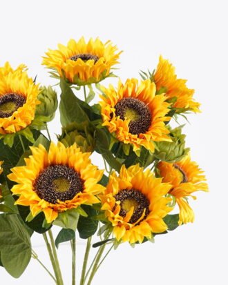 Artificial Flower 28*20*55cm Sunflower *15 single stem GS-82925004 2026Feb YeahFlower is one of Chinese leading OEM manufacturers and exporters , supplying the silk flowers, wholesale artificial trees