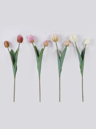 Artificial Flower 10*5*54cm Tulip *2 single stem GS-77525025-W2 2026May 3,000+ sqm showroom with thousands of artificial flowers, plants & trees ready for global sourcing.