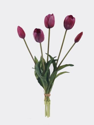 Artificial Flower 16*39CM Tulip*5 GS-54025037-O2 2026Apr 3,000+ sqm showroom with thousands of artificial flowers, plants & trees ready for global sourcing.