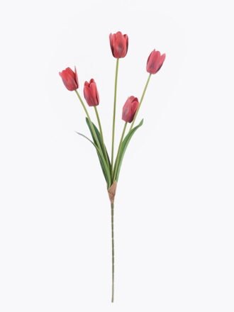 Artificial Flower 16*6*73cm  Tulip *5 bush/real touch GS-77525029-Z1 2026May 3,000+ sqm showroom with thousands of artificial flowers, plants & trees ready for global sourcing.