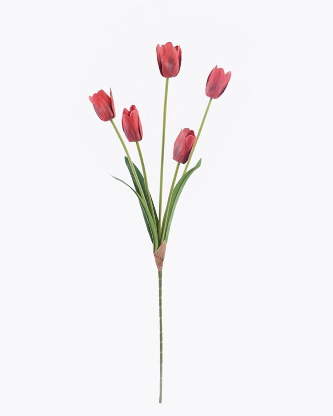 Artificial Flower 16*6*73cm  Tulip *5 bush/real touch GS-77525029-R1 2026May 3,000+ sqm showroom with thousands of artificial flowers, plants & trees ready for global sourcing.