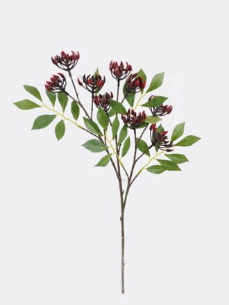 Artificial Plant 18*18*75cm Hawthorn leaves single stem GS-51625053 2026Apr 3,000+ sqm showroom with thousands of artificial flowers, plants & trees ready for global sourcing.
