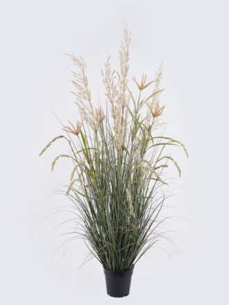 Artificial Grass 65*65*150cmWheat*7 in pp pot GS-76125003 2026May 3,000+ sqm showroom with thousands of artificial flowers, plants & trees ready for global sourcing.
