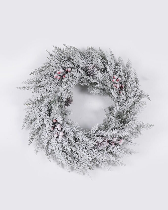 Artificial Plant 65*10*65cm Christmas Ring wreath GS-81825021 2026May 3,000+ sqm showroom with thousands of artificial flowers, plants & trees ready for global sourcing.