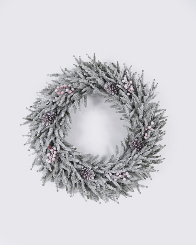 Artificial Plant 65*10*65cm Christmas Ring wreath GS-81825021 2026May 3,000+ sqm showroom with thousands of artificial flowers, plants & trees ready for global sourcing.