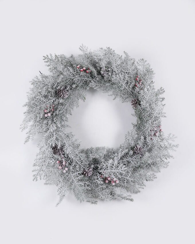 Artificial Plant 65*10*65cm Christmas Ring wreath GS-81825021 2026May 3,000+ sqm showroom with thousands of artificial flowers, plants & trees ready for global sourcing.