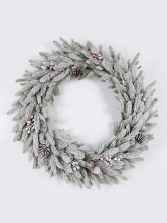 Artificial Plant 65*10*65cm Christmas Ring wreath GS-81825021 2026May 3,000+ sqm showroom with thousands of artificial flowers, plants & trees ready for global sourcing.