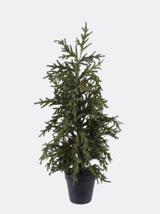 Artificial Plant 38*38*110cm Cypress  in PP pot GS-82825060 2026Feb 3,000+ sqm showroom with thousands of artificial flowers, plants & trees ready for global sourcing.