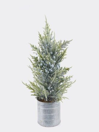 Artificial Plant 12*8*35cm  Cypress  Artificial tree in burlap wrap GS-54025041 2026Apr 3,000+ sqm showroom with thousands of artificial flowers, plants & trees ready for global sourcing.