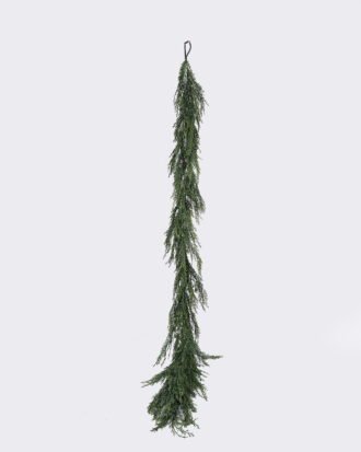Artificial Plant 18*8*183cm Cypress Leaf garland GS-82825040 2026Feb YeahFlower is one of Chinese leading OEM manufacturers and exporters , supplying the silk flowers, wholesale artificial trees