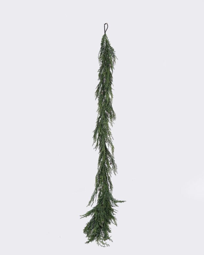 Artificial Plant 18*8*183cm Cypress Leaf garland GS-82825040 2026Feb YeahFlower is one of Chinese leading OEM manufacturers and exporters , supplying the silk flowers, wholesale artificial trees