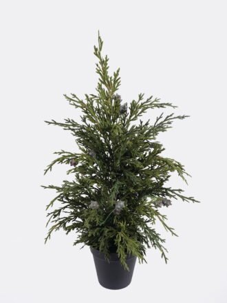 Artificial Plant 30*23*61cm Cypress Leaf in PP pot GS-82825042 2026Feb 3,000+ sqm showroom with thousands of artificial flowers, plants & trees ready for global sourcing.