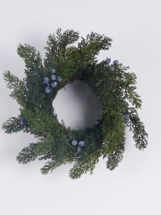 Artificial Plant 35*13*35cm Cypress blueberry wreath GS-82825069 2026Feb 3,000+ sqm showroom with thousands of artificial flowers, plants & trees ready for global sourcing.