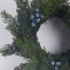 Artificial Plant 35*13*35cm Cypress blueberry wreath GS-82825069KIK 2026Feb YeahFlower is one of Chinese leading OEM manufacturers and exporters , supplying the silk flowers, wholesale artificial trees