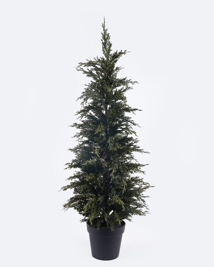 Artificial Plant 38*38*110cm Cypress  in PP pot GS-82825060KD 2026Feb YeahFlower is one of Chinese leading OEM manufacturers and exporters , supplying the silk flowers, wholesale artificial trees
