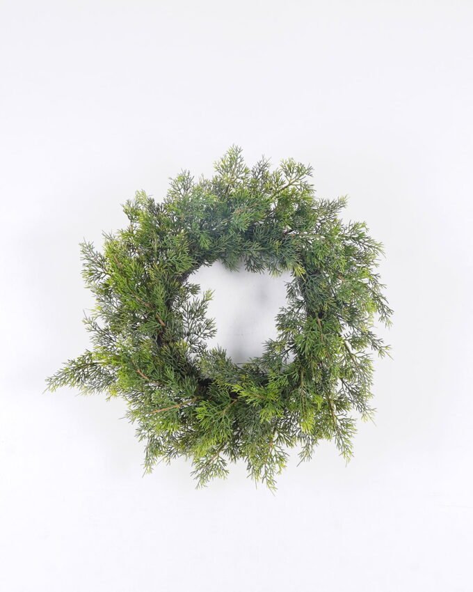 Artificial Plant 56*11*56cm Cypress wreath GS-10625024CT 2026Mar YeahFlower is one of Chinese leading OEM manufacturers and exporters , supplying the silk flowers, wholesale artificial trees