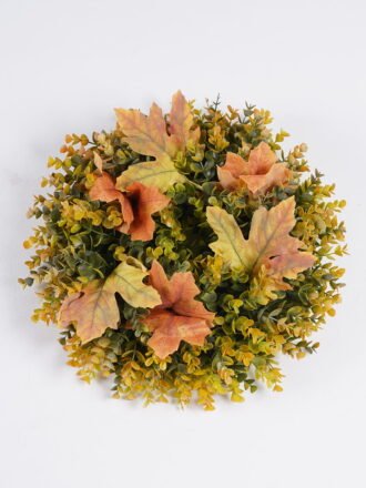 Artificial Plant 50*10*50cm Eucalyptus Maple Leaf Wreath GS-17725107 2026Mar 3,000+ sqm showroom with thousands of artificial flowers, plants & trees ready for global sourcing.