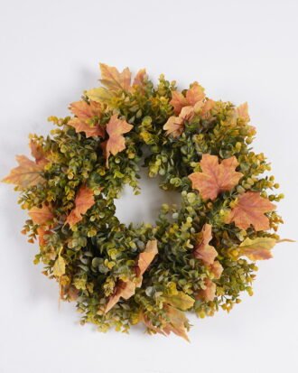Artificial Plant 50*10*50cm Eucalyptus Maple Leaf Wreath GS-17725107 2026Mar YeahFlower is one of Chinese leading OEM manufacturers and exporters , supplying the silk flowers, wholesale artificial trees Artificial Plant 50*10*50cm Eucalyptus Maple Leaf Wreath GS-17725107 2026Mar YeahFlower is one of Chinese leading OEM manufacturers and exporters , supplying the silk flowers, wholesale artificial trees