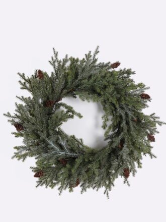 Artificial Plant 60*10*60cm Fir trees wreath GS-27925070 2026Mar 3,000+ sqm showroom with thousands of artificial flowers, plants & trees ready for global sourcing.