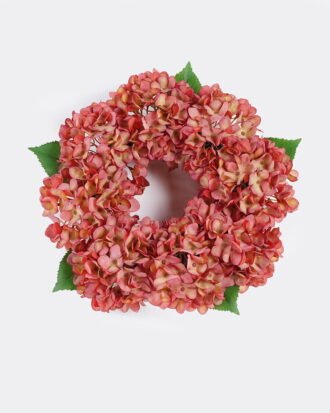 Artificial Plant 35*35CM Hydrangea wreath with leaves  GS-48225006 2026Apr YeahFlower is one of Chinese leading OEM manufacturers and exporters , supplying the silk flowers, wholesale artificial trees