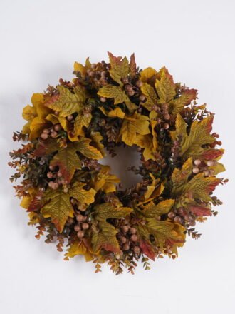 Artificial Plant 60*8*60cm Eucalyptus Wreath GS-17725103 2026Mar 3,000+ sqm showroom with thousands of artificial flowers, plants & trees ready for global sourcing.